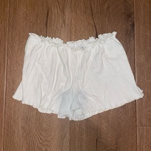 Brandy Melville Cream Pj Shorts